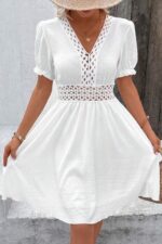 Rochie Scurta Adeona Alba